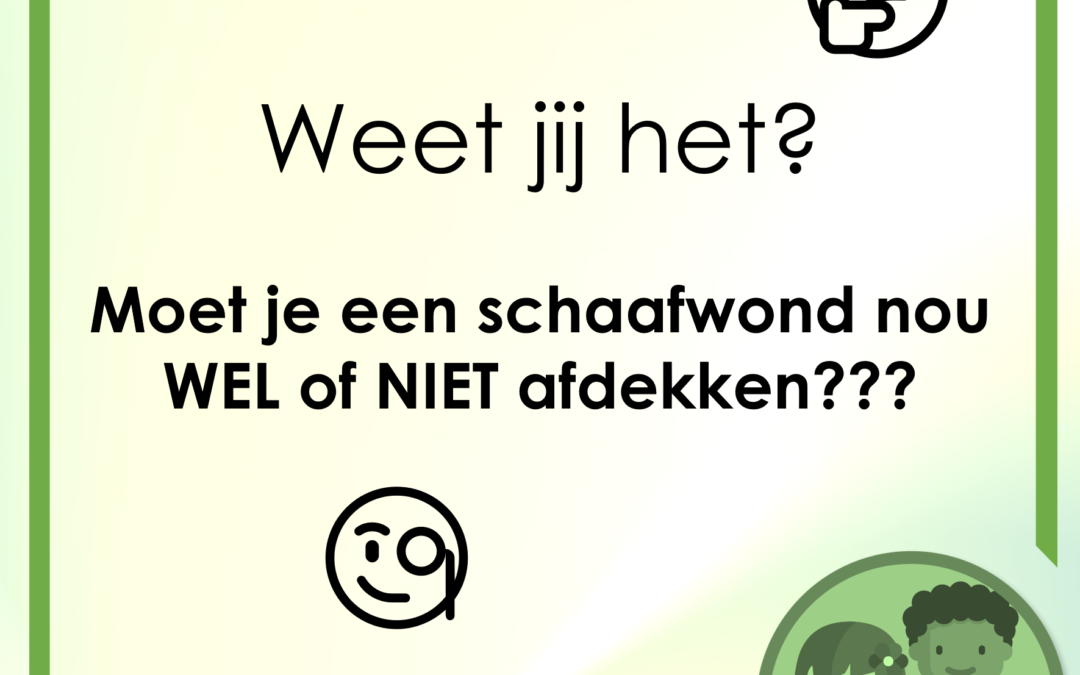 Schaafwonden: Wel of niet een pleister erop??