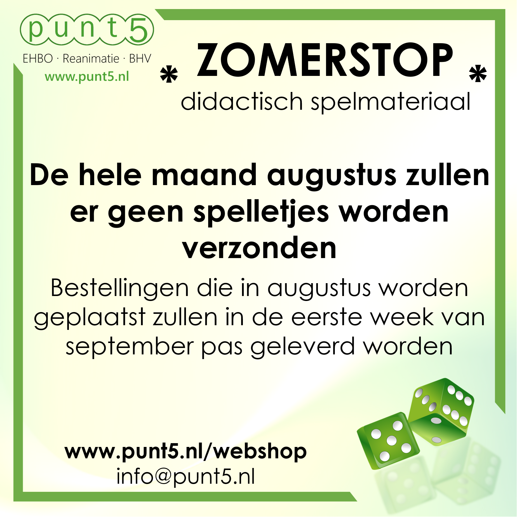 zomerstop