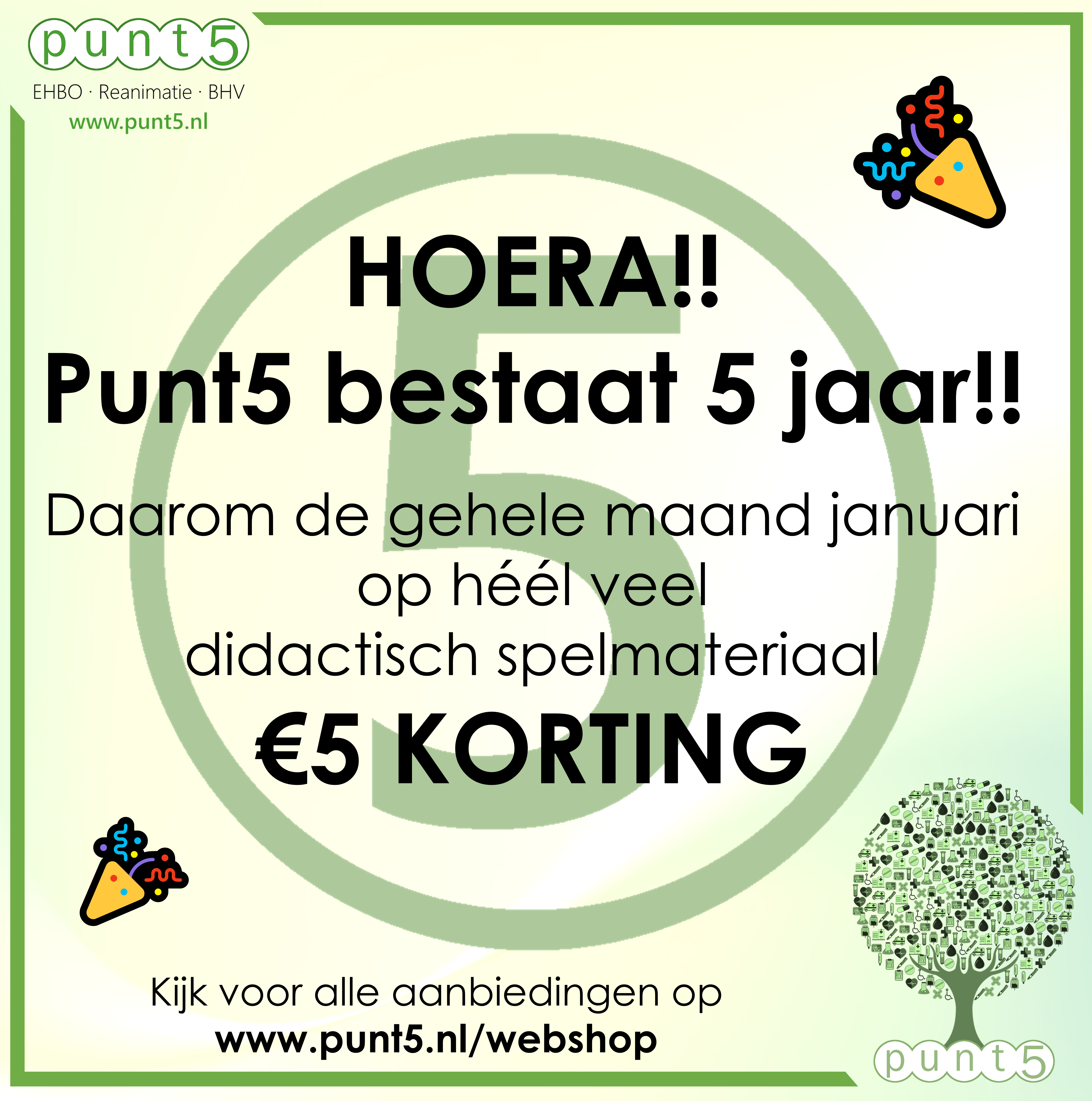 5 jaar Punt5 - Spellen