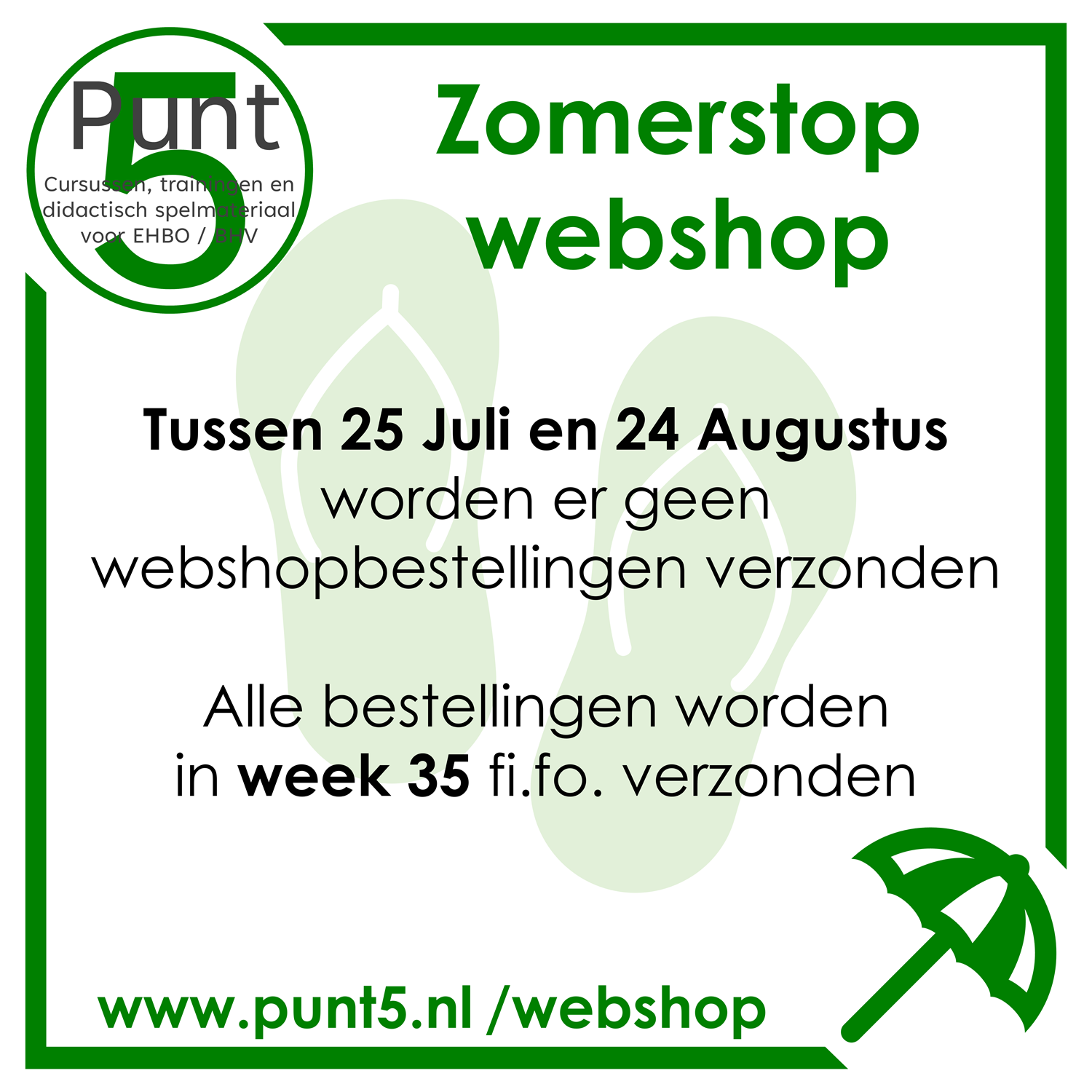 zomerstop 2025 EHBO spellen