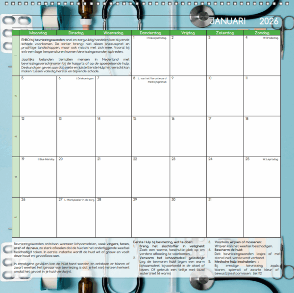 EHBO kalender